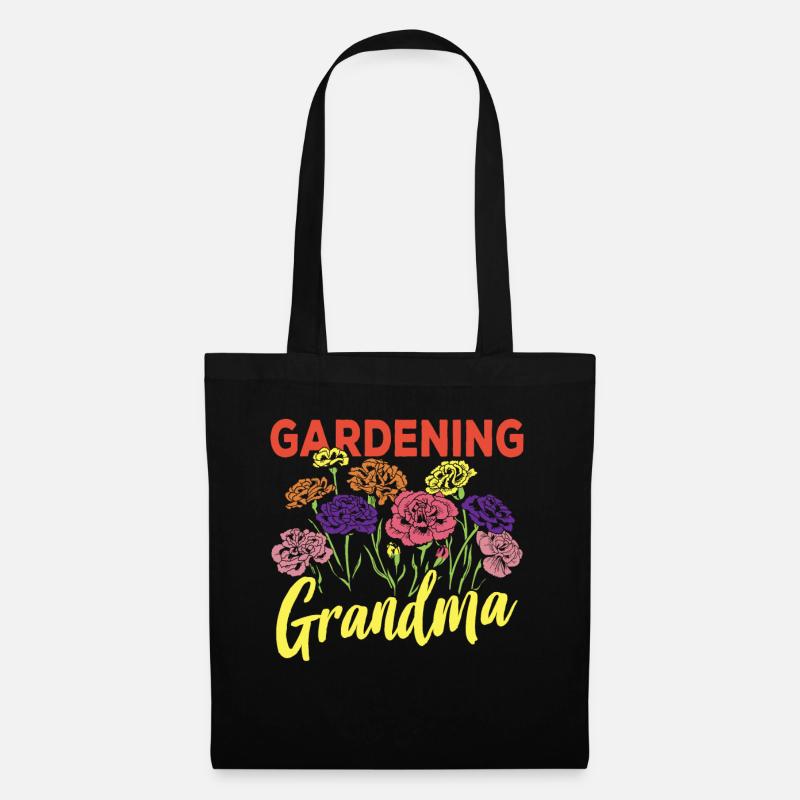 Gartenarbeit Oma Garten Großmutter Gärtnerin - Stoffbeutel - Schwarz