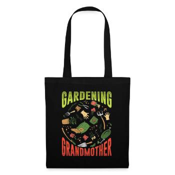 Gartenarbeit Großmutter Garten Oma Gärtnerin - Stoffbeutel - Schwarz - Vorne