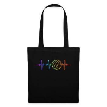 Water Polo Heart Beat Pulse - Tote Bag - black - Front