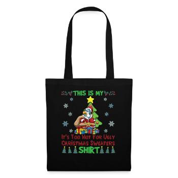 C'est mon pull de Noël il fait trop chaud pour moche - Sac en tissu - noir - Devant
