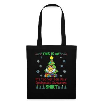 C'est mon pull de Noël il fait trop chaud pour moche - Sac en tissu - noir - Devant