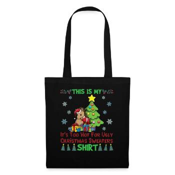 C'est mon pull de Noël il fait trop chaud pour moche - Sac en tissu - noir - Devant