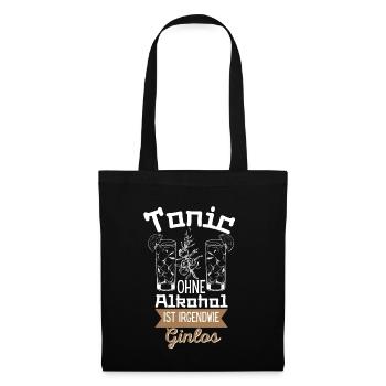 Tonic Sans alcool est en quelque sorte Ginlos Gin - Sac en tissu - noir - Devant