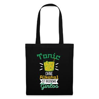 Tonic Sans alcool est en quelque sorte Ginlos Gin - Sac en tissu - noir - Devant