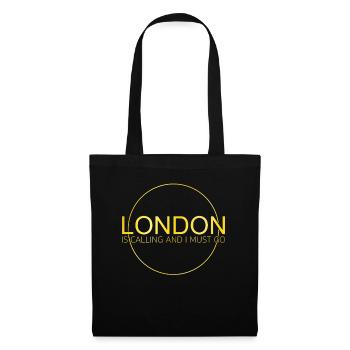 Citation de Londres - Sac en tissu - noir - Devant