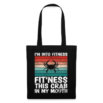 I'm in fitness this crab in my mouth - Tote Bag - black - Front