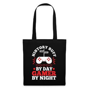 History by day gamer by night - Tote Bag - black - Front
