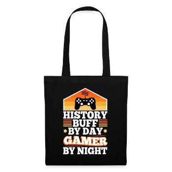 History by day gamer by night - Tote Bag - black - Front