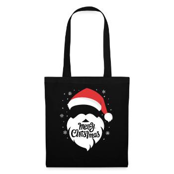 Joyeux Père Noël Costume Joyeux Noël - Sac en tissu - noir - Devant
