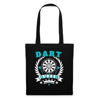 Retro Dart Motifs & Vintage Dartboard 180 Dart - Tote Bag - black - Front