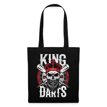 Retro Dart Motifs & Vintage Dartboard 180 Dart - Tote Bag - black - Front