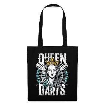 Retro Dart Motifs & Vintage Dartboard 180 Dart - Tote Bag - black - Front