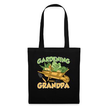 Jardinage Grand-père Jardinier Grand-père Jardin - Sac en tissu - noir - Devant