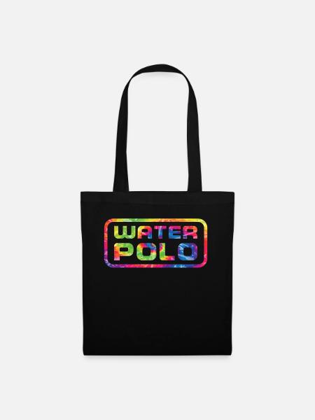 Water Polo Retro 80s 90s Tie Dye - Stoffbeutel - Schwarz