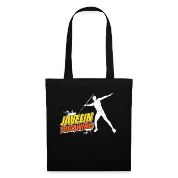 Lanceur de javelot Lancer de javelot Lancer de javelot - Sac en tissu - noir - Devant