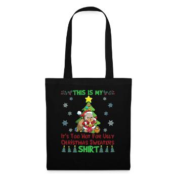 This Is My It's Too Hot For Ugly Christmas Sweater - Tote Bag - black - Front