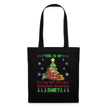 This Is My It's Too Hot For Ugly Christmas Sweater - Tote Bag - black - Front