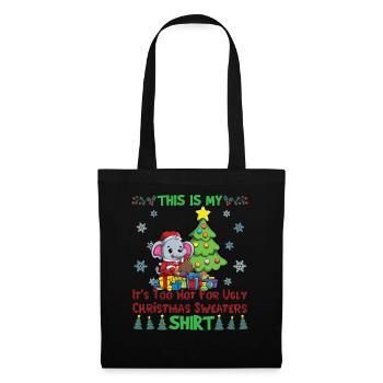 This Is My It's Too Hot For Ugly Christmas Sweater - Tote Bag - black - Front