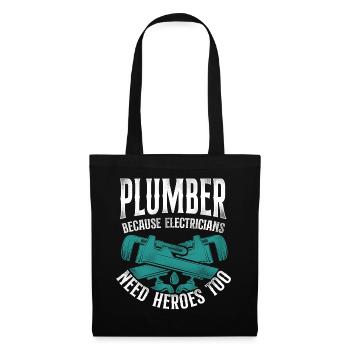 Plumbing Plumber Electrician - Tote Bag - black - Front