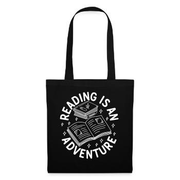 Reading Is An Adventure Book Quote Reading Books B - Tote Bag - black - Front