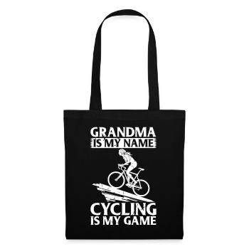Grandma Is My Name Cycling Is My Game - Road Bike - Tote Bag - black - Front