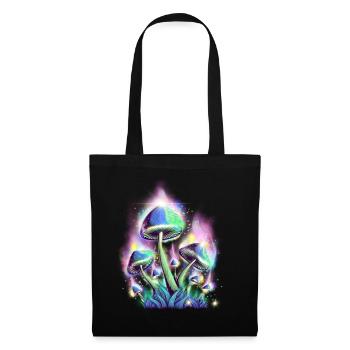 Cottagecore Aesthetic Retro Mushrooms and Mycology - Tote Bag - black - Front