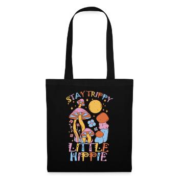 Cottagecore Esthétique Rétro Champignons et Mycologie - Sac en tissu - noir - Devant