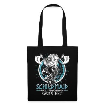 Schieldmaiden! Nordische Mythologie Wikinger - Stoffbeutel - Schwarz - Vorne