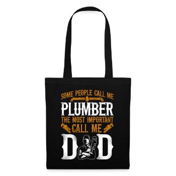 Plumbing Plumber Dad Vintage Some - Tote Bag - black - Front