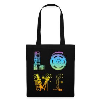 AMOUR Amateur de photographie Photographe Appareil photo Photogr - Sac en tissu - noir - Devant