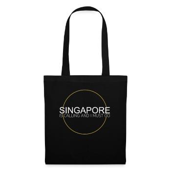 Citation de Singapour - Sac en tissu - noir - Devant