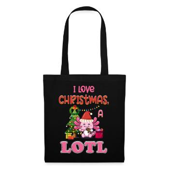 Love Christmas a LOTL, Liebe Weihnachten Axolotl - Tote Bag - black - Front