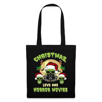 Horror Movie Zombie Santa Weihanchten Liebe Horror - Stoffbeutel - Schwarz - Vorne