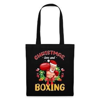 Christmas Love Boxing Boxer Christmas Gift - Tote Bag - black - Front