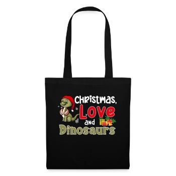 Ce garçon aime les dinosaures enfants garçon garçon Dino - Sac en tissu - noir - Devant
