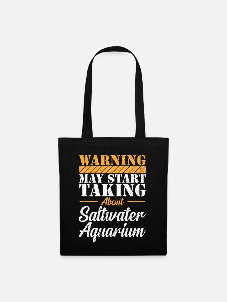 Aquarium- Aquaristik - Stoffbeutel - Schwarz