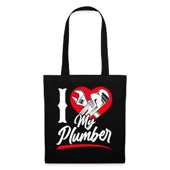 Plumbing Plumber Girlfriend Wife - Tote Bag - black - Front