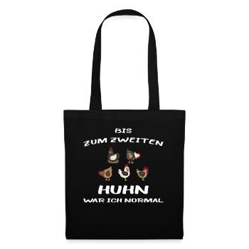 Drôles de poulets Jusqu’au deuxième poulet, j’étais normal - Sac en tissu - noir - Devant