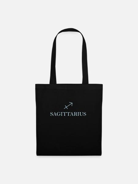Sternzeichen Sagittarius Schütze Sternbild - Stoffbeutel - Schwarz