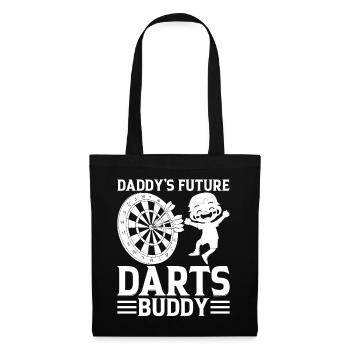 Darts Baby Darts Player Boy - Daddy's Future Darts - Stoffbeutel - Schwarz - Vorne
