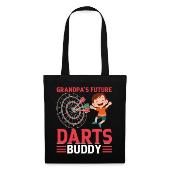 Grandpa's Future Darts Buddy - Darts Player Boy Da - Tote Bag - black - Front