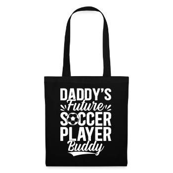 Soccer Boys - Daddy's Future Soccer Player Buddy - - Tote Bag - black - Front