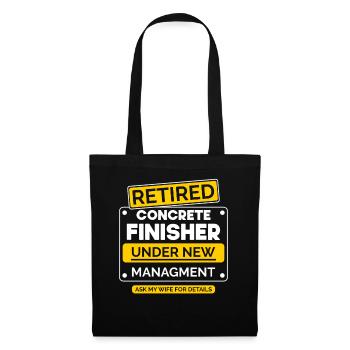 Concrete builder retirement - Tote Bag - black - Front