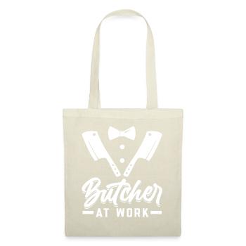Boucherie au travail - Sac en tissu - nature - Devant