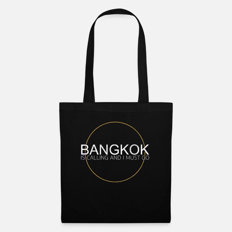 Bangkok Spruch - Stoffbeutel - Schwarz