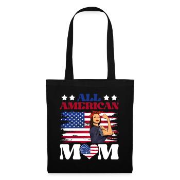 All American Mom July 4 Feminist - Tote Bag - black - Front