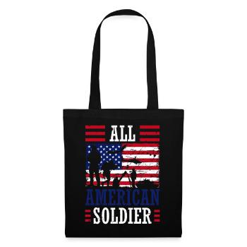 All American Soldier 4. Juli Soldier Independence - Stoffbeutel - Schwarz - Vorne