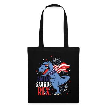Ameri Saurus Rex 4 juillet Dinosaure Indépendance - Sac en tissu - noir - Devant