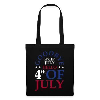 Goodbye July 3rd Hello July 4th, - Tote Bag - black - Front