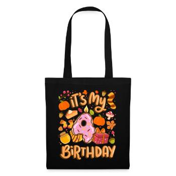 C’est mon 4 anniversaire automne feuille d’érable automne automne - Sac en tissu - noir - Devant